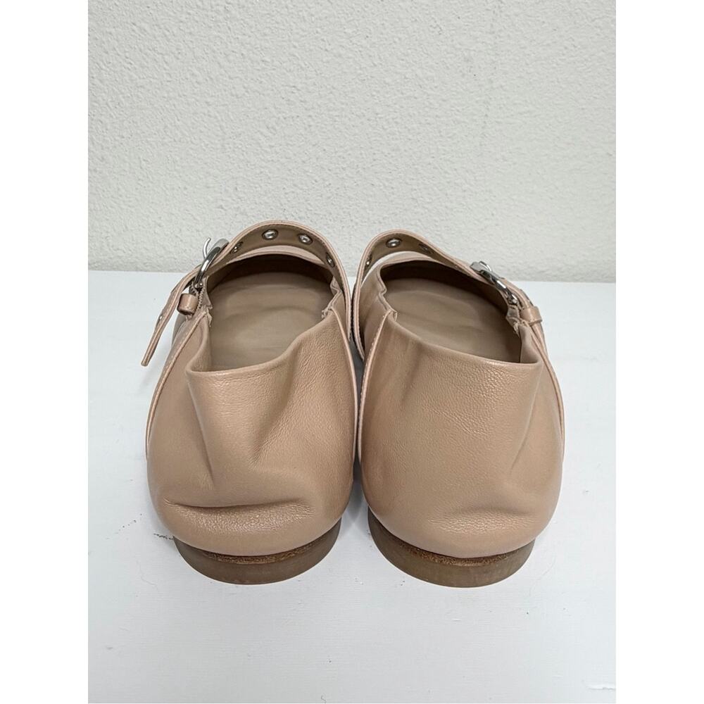 NEW STUART WEITZMAN Supermoto Nude Buckle Mary Jane Ballet Flats Size 10.5 - Picture 7 of 10